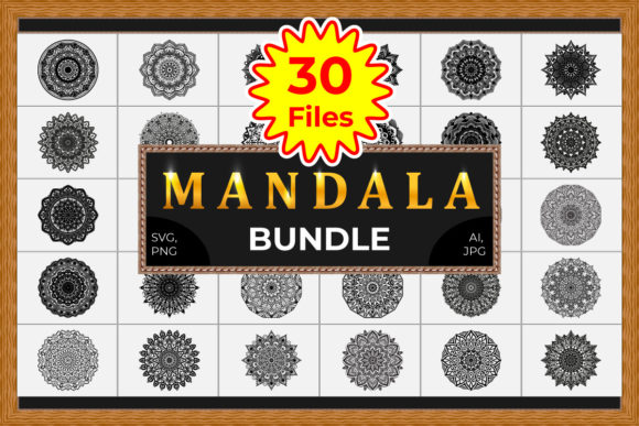 30 Mandala SVG Crafts Bundle Vol-01: A Comprehensive Guide to Circular Artistry
