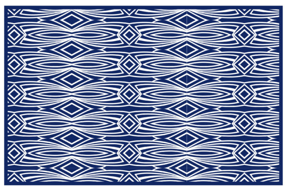 Abstract Tribal Blue Pattern: Bridging Heritage and Modern Design