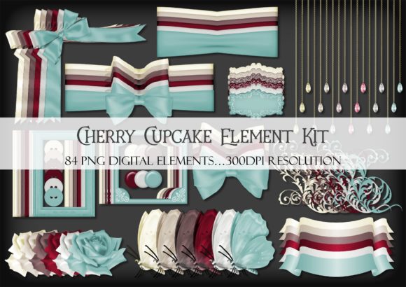 Cherry Cupcake Element Kit