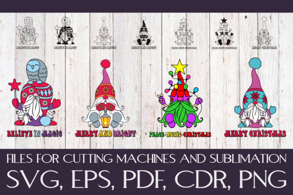 Christmas Gnomes Mini Bundle SVG