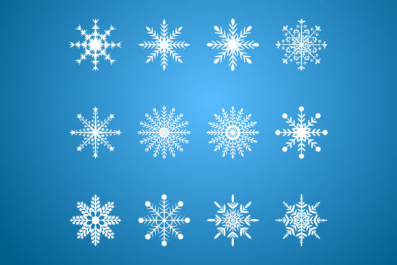 Christmas Snowflake Vector Collection for Winter Designs