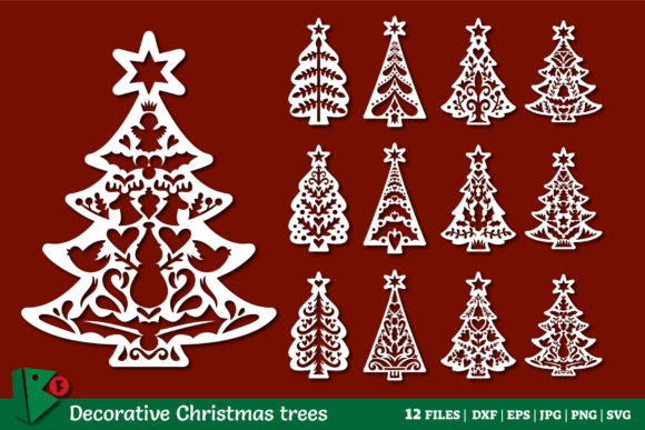 Christmas Trees Cutting Crafts for Creatives