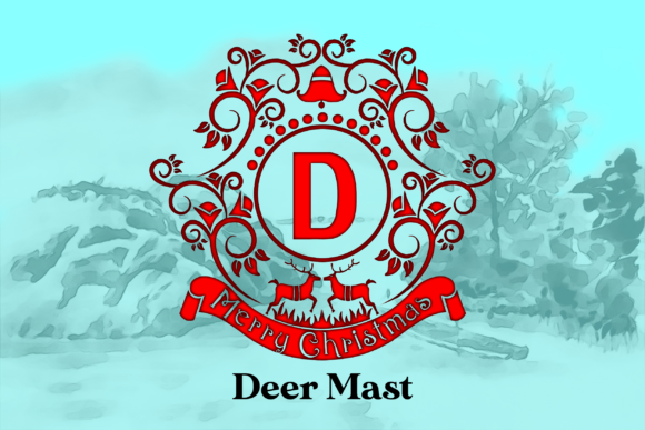 Deer Mast: The Monogram Font That Brings a Festive Soul to Your Christmas Designs