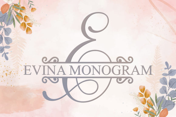 Evina Monogram Font: Elevate Your Designs with Dainty Elegance