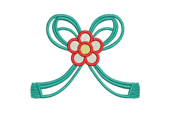 Flower and Ribbon: Elevating Embroidery Projects with Sweet, Colorful Accents
