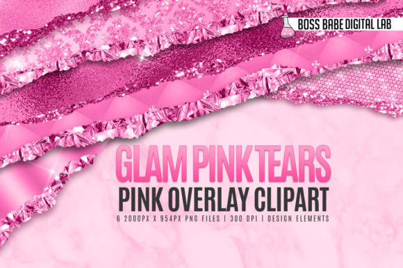 Glam Pink Tears Clipart: The Ultimate Solution for Instant Social Media Polish