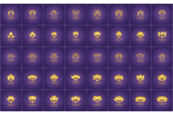 Golden Lotus Flower Logo Design: Crafting Elegant Brand Identities