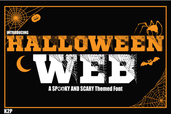 Halloween Spider Web: The Thick Lettered Font That Defines Spooky Design