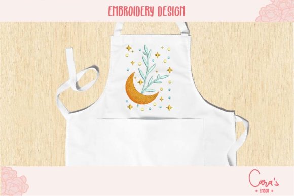 Moon Plants and Stars: Elevate Your Embroidery Branding
