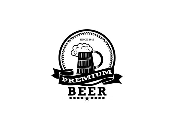 Premium Beer Vintage Badge