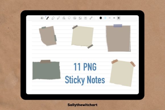 Rip and Torn Paper Sticky Note Clip Art: A Creative Digital Asset for Modern Planning