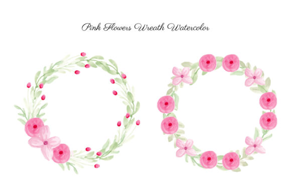 The Artistic Potential of a Pink Flowers Wreath Watercolor in Modern Design