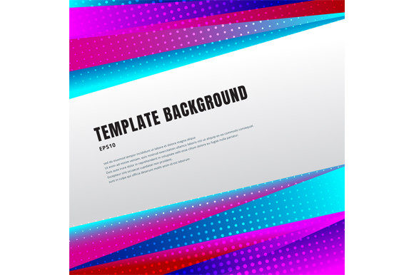 Transforming Visual Projects with Template Bright Triangles Halftone