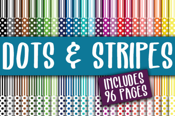 Unleash Creativity with the Dots and Stripes Digital Paper Bundle