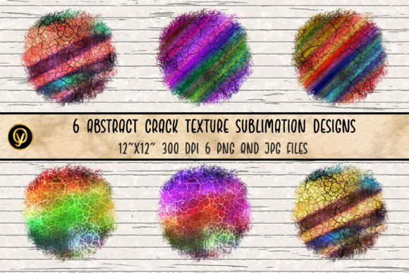 Unlocking Creative Potential with Abstract Crack Texture Sublimations