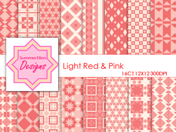 Unlocking Creativity with Light Red and Pink Digital Paper: A Complete Guide to Geometric Patterns