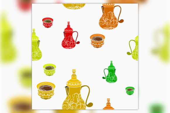 Unlocking the Art of Arabian Coffee Culture: The Bulbous Dallah and Finjan SVG Pattern Collection